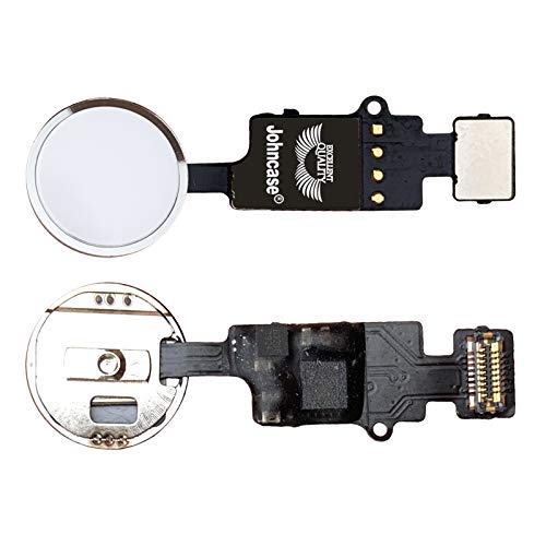Johncase Home Button Main Key Flex Ribbon Cable Assembly Replacement Part Compatible For Iphone 7/7 Plus And 8/8 Plus All Carriers (Silver)